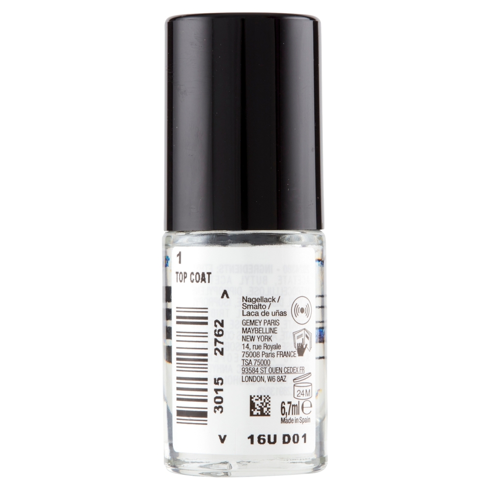 Maybelline New York Fast Gel Top Coat Asciugatura Veloce, 6,7 ml